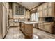 Gourmet kitchen with granite countertops and custom cabinetry at 5101 Green Braes E Dr, Indianapolis, IN 46234