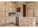 Eat-in kitchen with granite countertops and custom cabinetry at 5101 Green Braes E Dr, Indianapolis, IN 46234