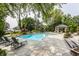 Relaxing pool area with lounge chairs and gazebo at 5101 Green Braes E Dr, Indianapolis, IN 46234
