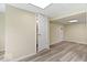Finished basement with light walls, recessed lighting and open floor plan at 5420 Mcfarland Rd, Indianapolis, IN 46227