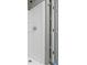 A white shower stall with chrome hardware at 5420 Mcfarland Rd, Indianapolis, IN 46227