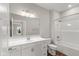 Bathroom with single vanity, tub and shower at 6207 Preserve Way, McCordsville, IN 46055