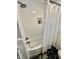 Clean bathroom with white subway tile and new bathtub at 6220 Dean Rd, Indianapolis, IN 46220