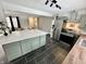 Modern kitchen island with white countertop at 6220 Dean Rd, Indianapolis, IN 46220
