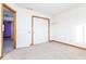 Bedroom featuring double door closet at 9222 W State Road 38, Lapel, IN 46051