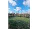 Nice backyard with a hedge and grassy area at 134 President W Trl, Indianapolis, IN 46229