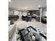 Modern kitchen with an island and stainless steel appliances at 134 President W Trl, Indianapolis, IN 46229
