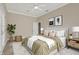Bright bedroom featuring a large bed, neutral tones, and stylish decor elements at 14565 Geist Ridge Dr, Fishers, IN 46040