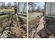 Updated brick pathway; before and after view showcases the renovated walkway at 252 Ringwood Way, Anderson, IN 46013