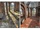 Updated brick archway and walkway; before and after view showcases the restored pathway at 252 Ringwood Way, Anderson, IN 46013