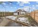Small backyard with shed and wooden fence at 2814 Brookside Ave, Indianapolis, IN 46218