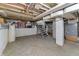Unfinished basement with exposed utilities at 2814 Brookside Ave, Indianapolis, IN 46218