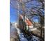 Distressed garage with colorful painted side in backyard at , Indianapolis, IN 46202