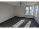 Bright bedroom with carpet flooring and large windows at 7841 Harbour # 35, Indianapolis, IN 46240