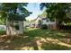 Spacious backyard with shed and partial view of home at 877 Revere Ct, Greenwood, IN 46142