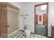 Bathroom with shower, toilet and linen closet at 877 Revere Ct, Greenwood, IN 46142