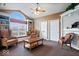 Relaxing community room with comfortable seating and built-in bookshelves at 1088 Laurelwood Ln, Greenwood, IN 46142