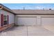Attached two car garage with light gray doors at 1088 Laurelwood Ln, Greenwood, IN 46142