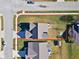 Birds eye view of a home site with a large lot at 10917 Hunter Lake Ln, Indianapolis, IN 46239