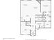 Main floor plan featuring a kitchen, living room, and dining area at 10917 Hunter Lake Ln, Indianapolis, IN 46239