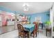 Bright dining area with view into kitchen at 1743 Sparrow Ave, Indianapolis, IN 46227