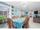 Bright dining area with view into kitchen and living room at 1743 Sparrow Ave, Indianapolis, IN 46227