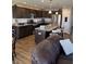 Open-concept kitchen featuring a center island with seating at 19438 Astoria Ave, Sheridan, IN 46069