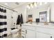 Bathroom with a tub, shower, and double vanity at 19723 Atwater Ave, Sheridan, IN 46069