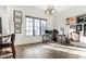 Bright home office with hardwood floors and large window at 2301 Nowland Ave, Indianapolis, IN 46201