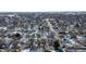 Aerial view of neighborhood with houses and trees at 305 Hamilton St, Fortville, IN 46040