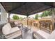 Relaxing backyard patio with gazebo and seating area at 57 Sebring Ct, Whiteland, IN 46184