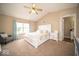 Main bedroom with a king-size bed and ensuite bathroom at 57 Sebring Ct, Whiteland, IN 46184