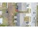 Aerial view of homes and yards in residential neighborhood at 7842 Cork Bend Ln, Indianapolis, IN 46239