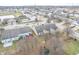 Wide aerial view of neighborhood with various houses at 7842 Cork Bend Ln, Indianapolis, IN 46239