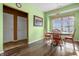 Charming dining area with wood table and chairs, near kitchen at 7842 Cork Bend Ln, Indianapolis, IN 46239