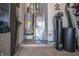 Garage with water heater, HVAC unit and water softener at 7842 Cork Bend Ln, Indianapolis, IN 46239
