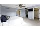 Main bedroom with white bedding and ensuite bathroom at 956 Dorchester Dr, Noblesville, IN 46062