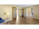 Bright office features hardwood floors and French doors at 956 Dorchester Dr, Noblesville, IN 46062