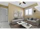 Cozy sitting area with sectional sofa and large windows at 956 Dorchester Dr, Noblesville, IN 46062