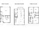 Three-story home floor plan, showing a garage and multiple bedrooms at 9893 Greenvine Dr, Carmel, IN 46032