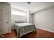 Cozy bedroom with hardwood floors and natural light at 10841 W Grandview Dr, Columbus, IN 47201