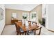 Dining area with hardwood floors and a view of the fireplace at 10842 Belmont Cir, Indianapolis, IN 46280
