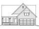 Exterior of charming craftsman style home with stone accents and two car garage at 15135 Covebrook Ln, Fishers, IN 46037
