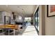 Open concept kitchen with stainless steel appliances and access to backyard at 15994 Meadow Frost Ct, Fishers, IN 46037