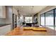 Open concept kitchen with island, stainless steel appliances, and access to patio at 15994 Meadow Frost Ct, Fishers, IN 46037