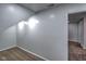 Carpeted attic space offers a flexible bonus room with natural light from doorway at 1753 Skyline Dr, Greenwood, IN 46143