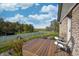 Backyard patio with comfortable seating, offering a relaxing outdoor space with views of surrounding lawn at 3101 E State Road 47, Lebanon, IN 46052