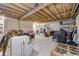 Unfinished basement space offering potential for customization and ample storage, with exposed ceiling at 3101 E State Road 47, Lebanon, IN 46052