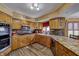 Functional kitchen with custom cabinetry, granite countertops, and modern appliances at 3101 E State Road 47, Lebanon, IN 46052
