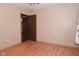Spacious bedroom with wood flooring and ceiling fan at 3301 Timberbrook Ct, Danville, IN 46122